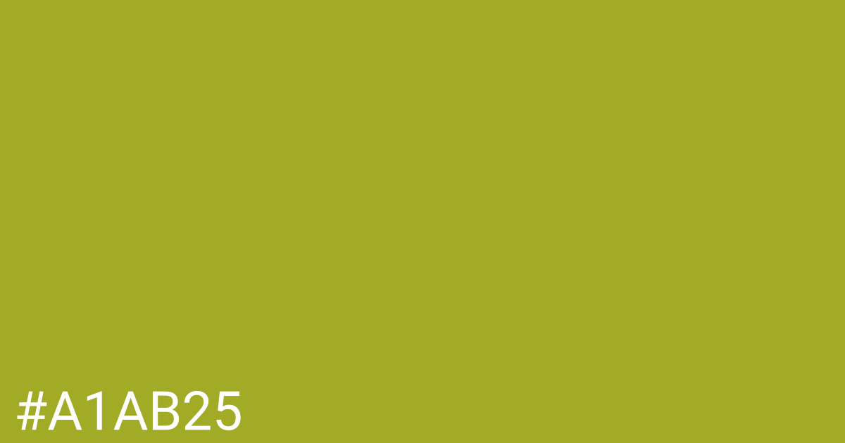 Hex color #a1ab25 graphic