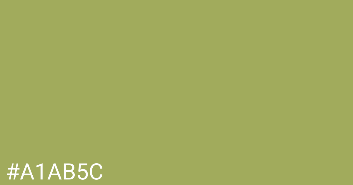 Hex color #a1ab5c graphic