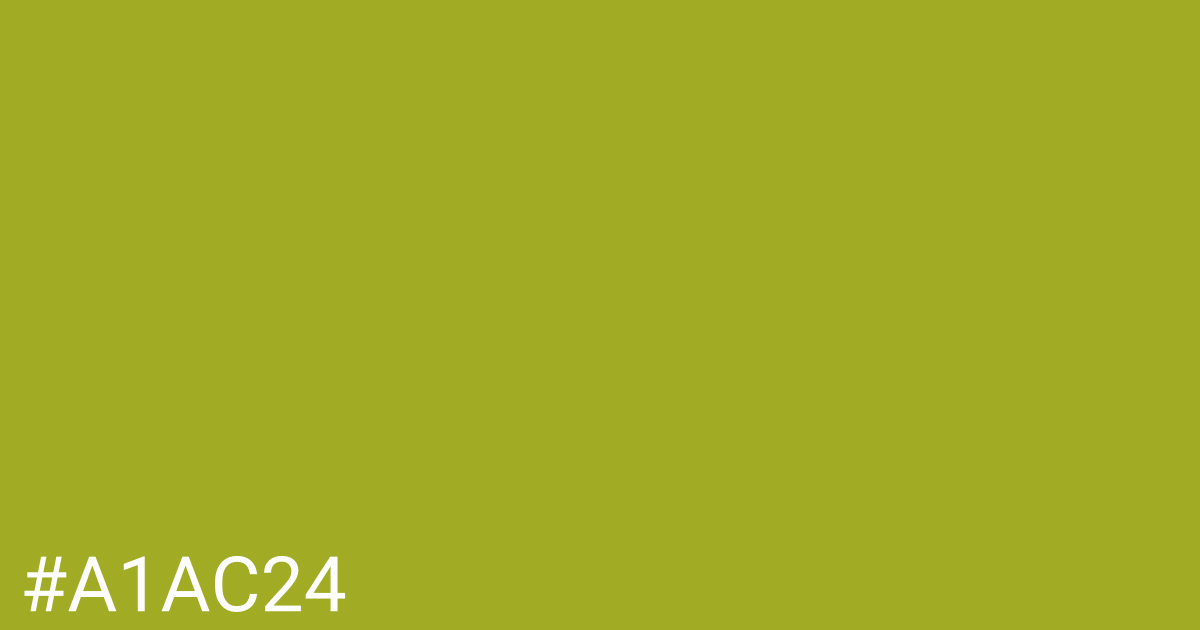 Hex color #a1ac24 graphic