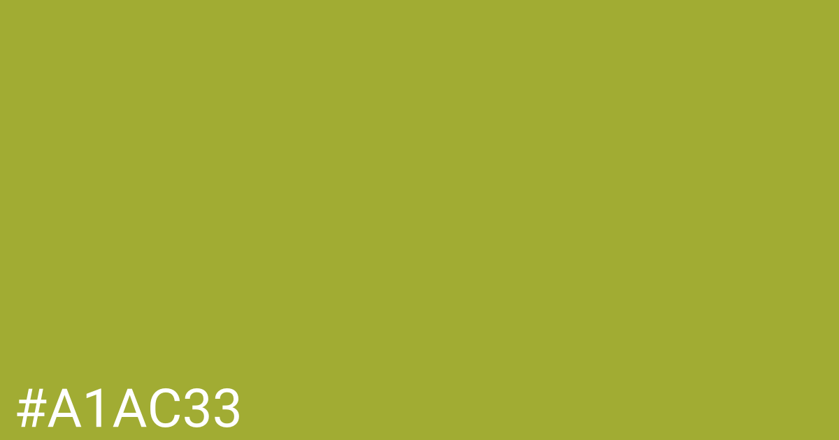 Hex color #a1ac33 graphic