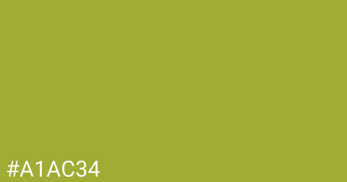 Hex color #a1ac34 graphic