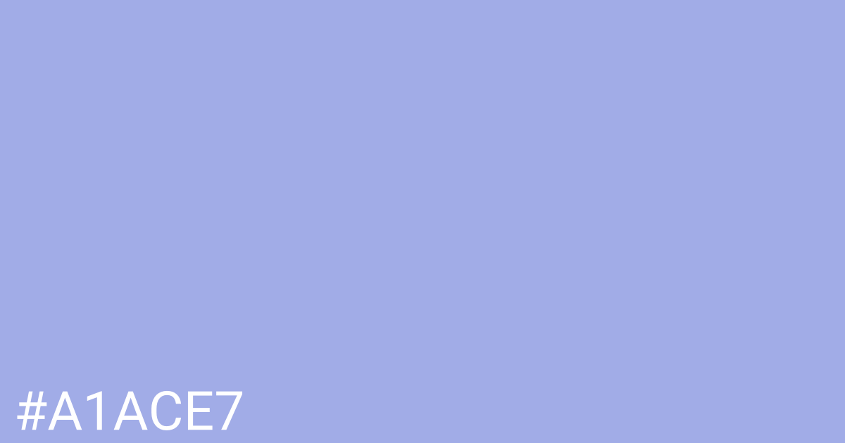 Hex color #a1ace7 graphic