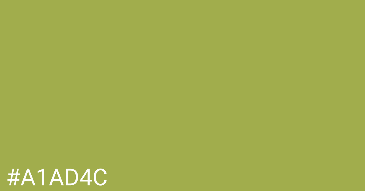 Hex color #a1ad4c graphic