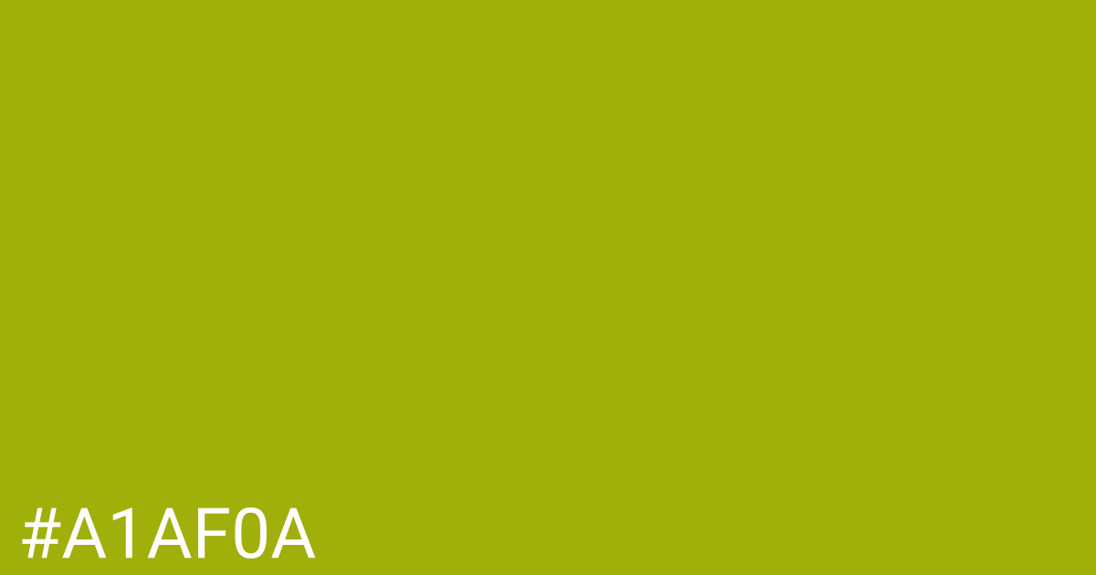 Hex color #a1af0a graphic