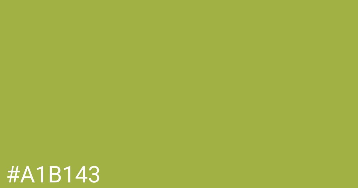 Hex color #a1b143 graphic