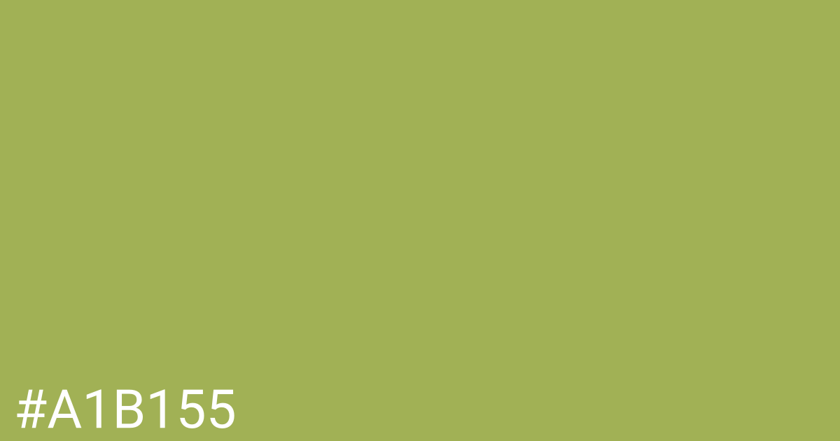 Hex color #a1b155 graphic