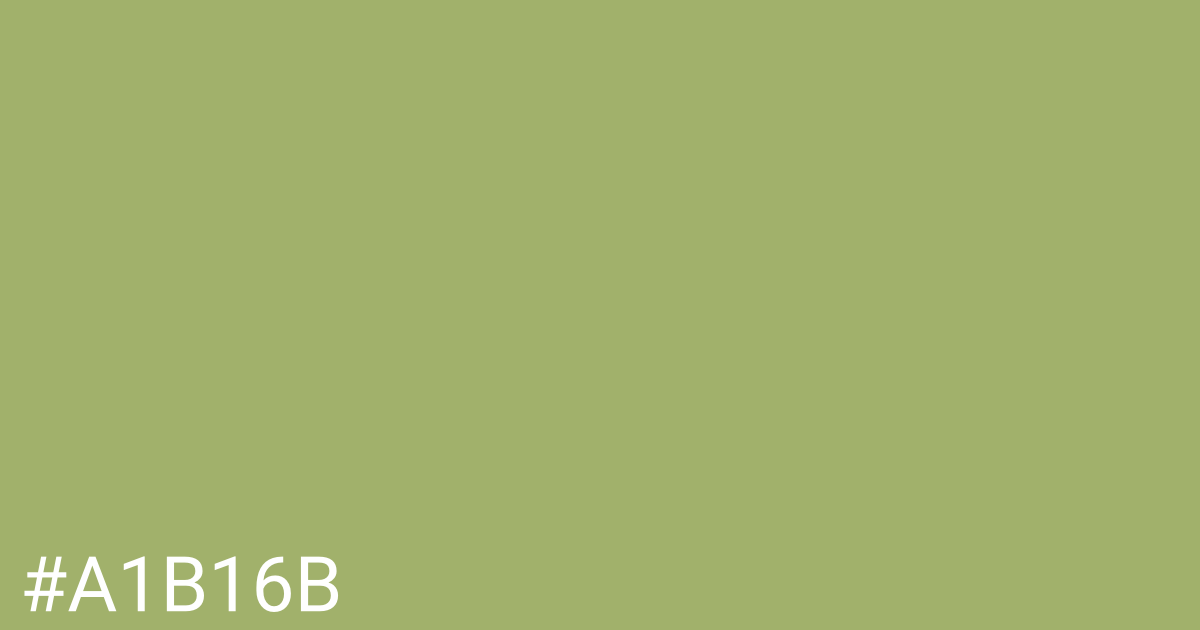 Hex color #a1b16b graphic