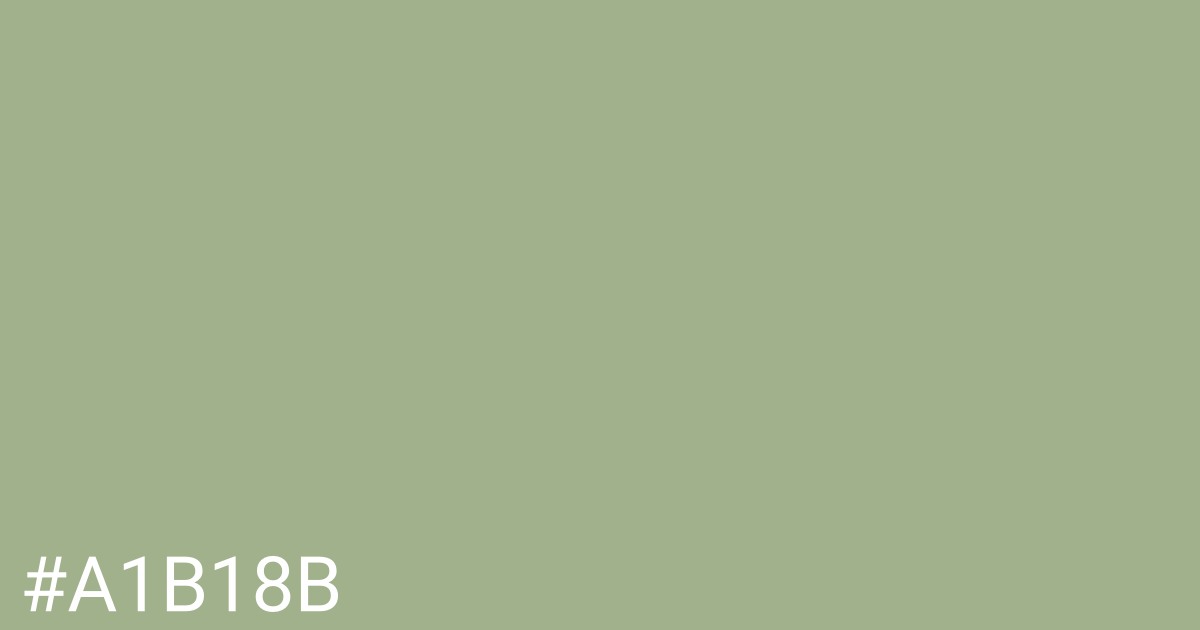 Hex color #a1b18b graphic