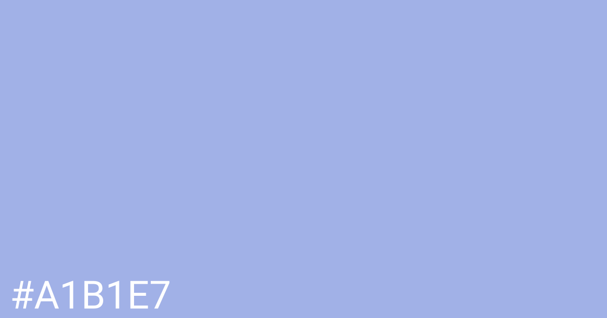 Hex color #a1b1e7 graphic