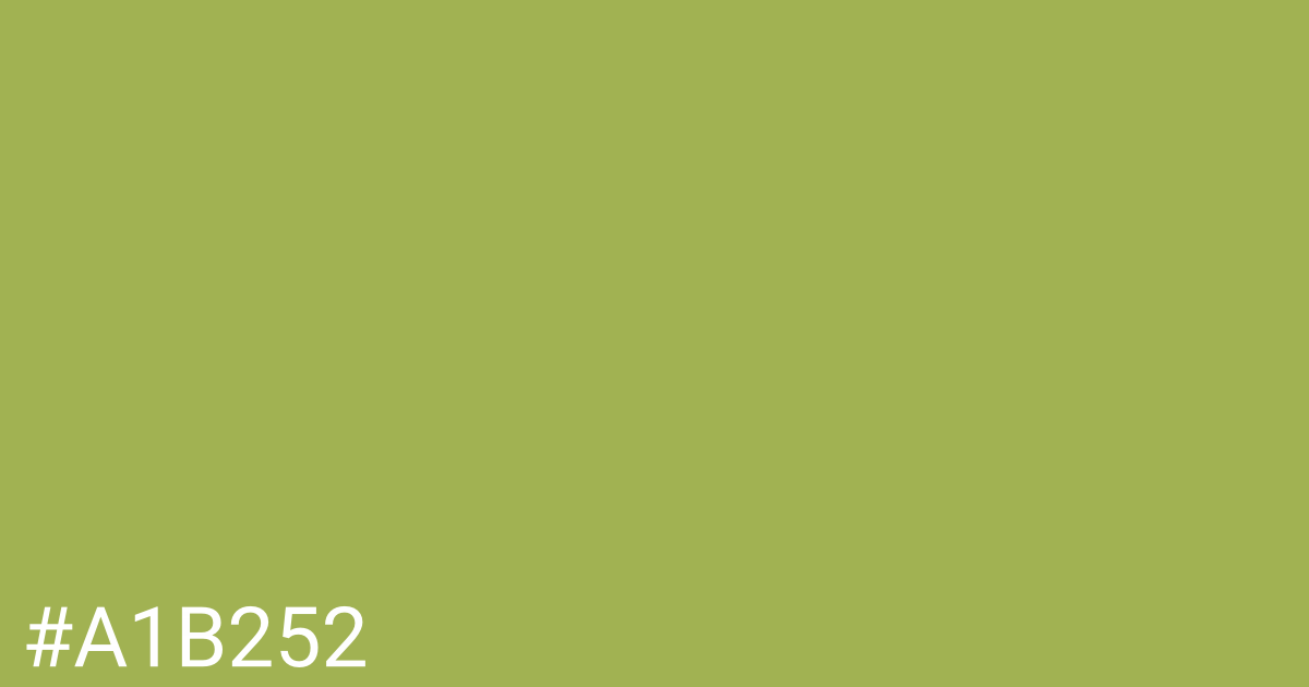 Hex color #a1b252 graphic