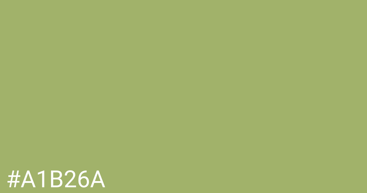 Hex color #a1b26a graphic