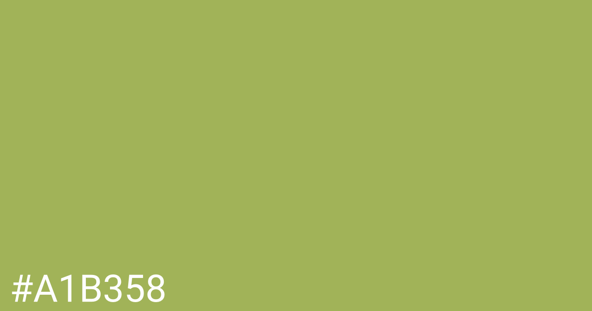 Hex color #a1b358 graphic