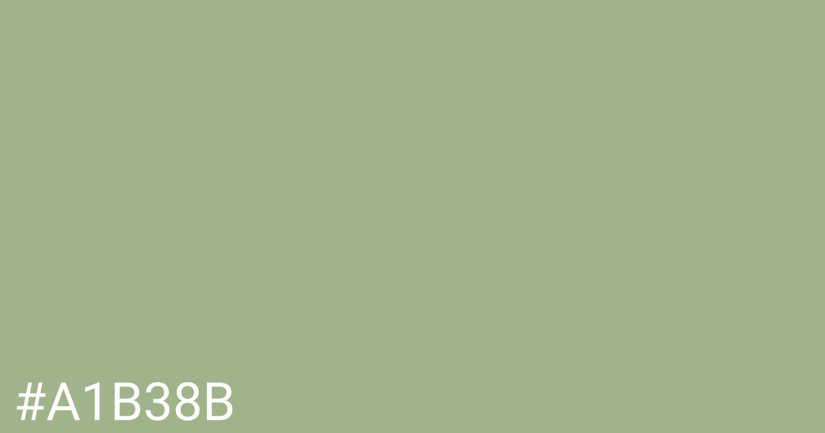 Hex color #a1b38b graphic