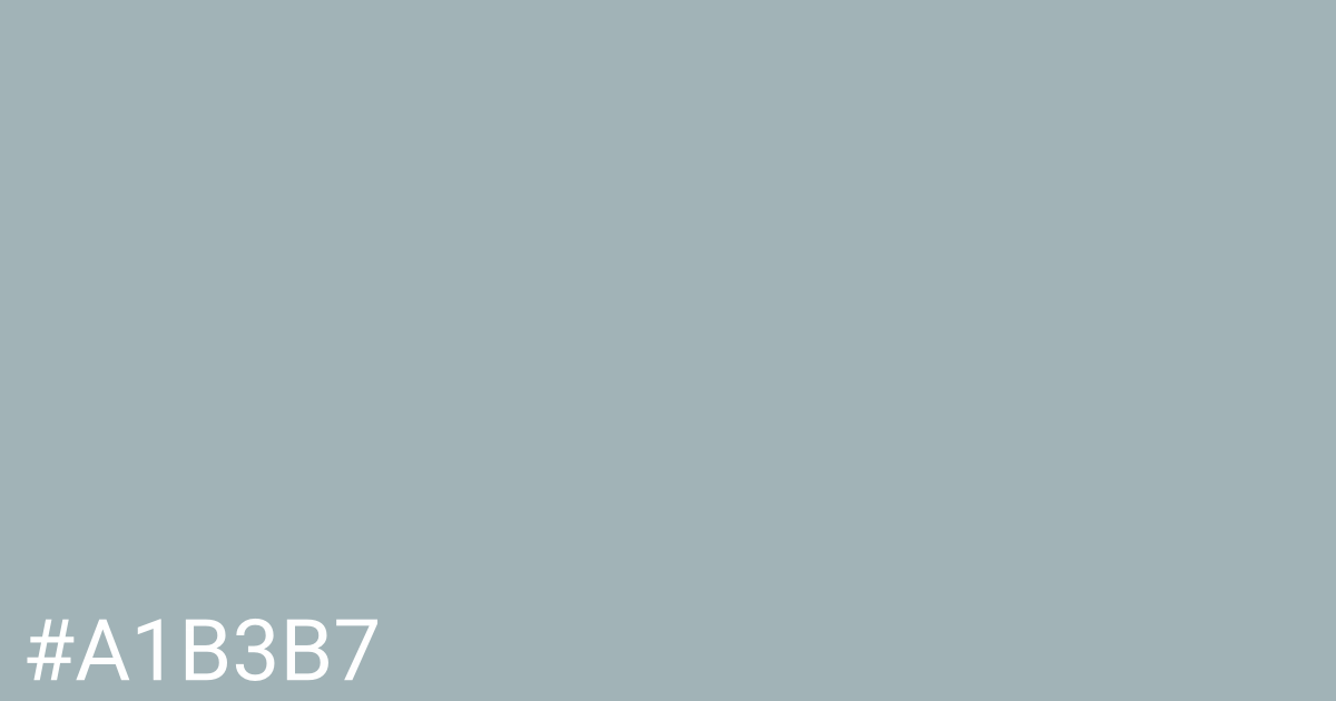 Hex color #a1b3b7 graphic