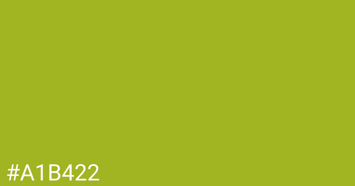 Hex color #a1b422 graphic