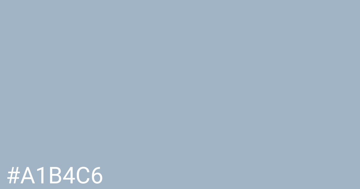 Hex color #a1b4c6 graphic