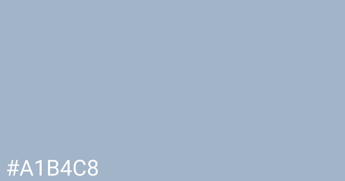 Hex color #a1b4c8 graphic