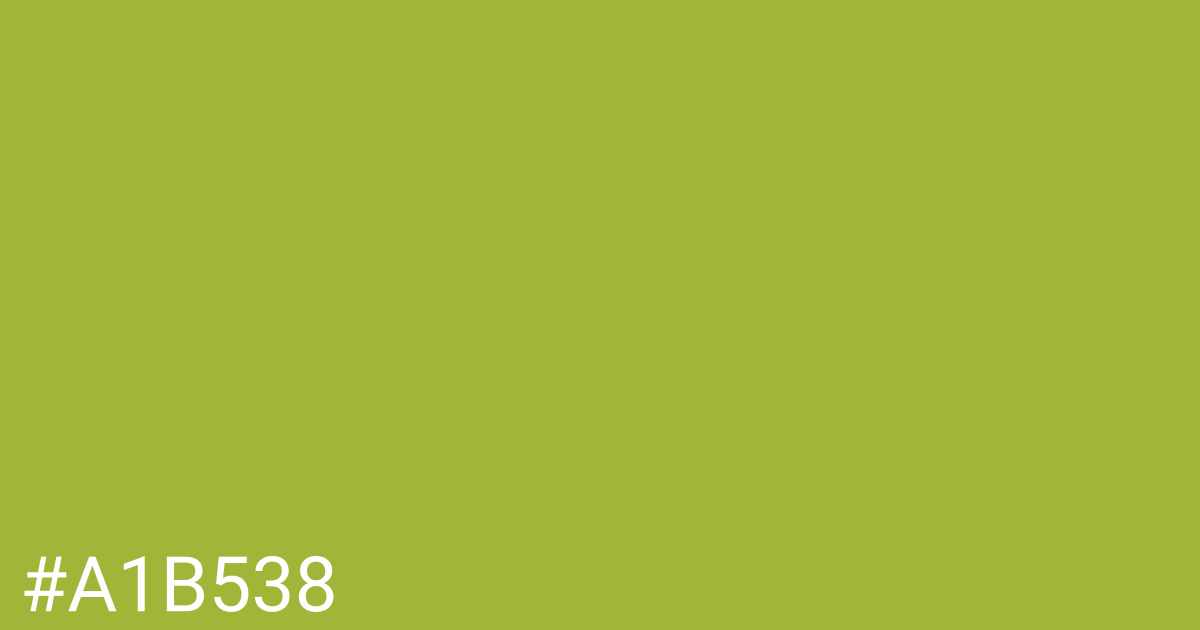 Hex color #a1b538 graphic