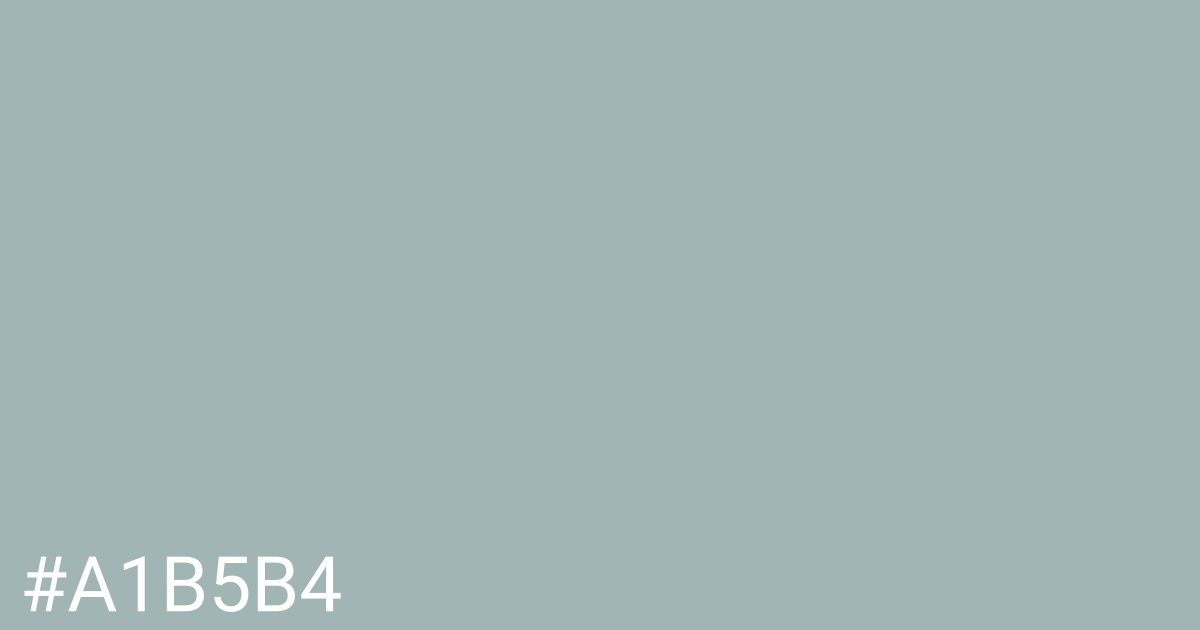 Hex color #a1b5b4 graphic