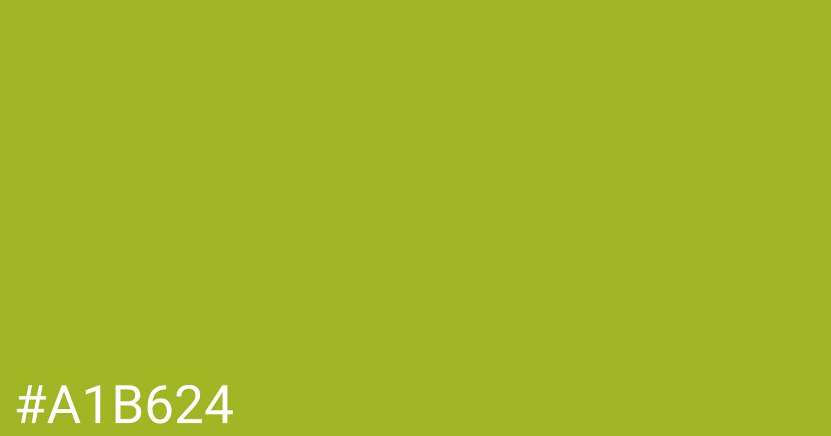 Hex color #a1b624 graphic