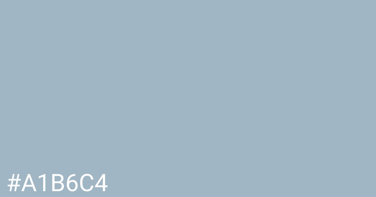 Hex color #a1b6c4 graphic