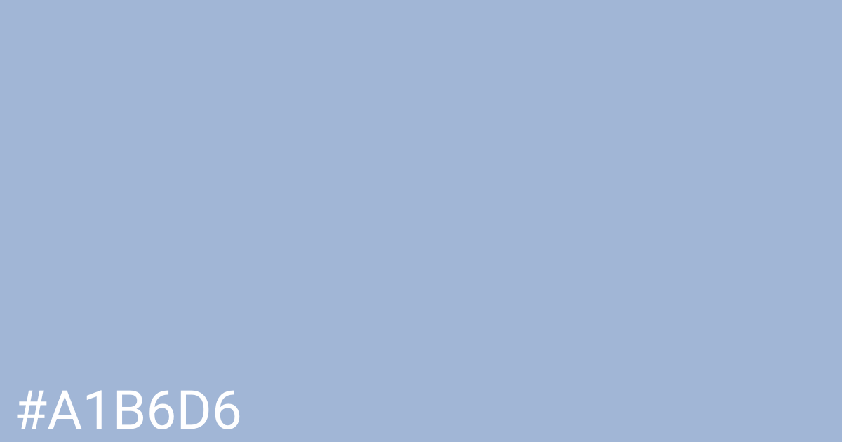 Hex color #a1b6d6 graphic