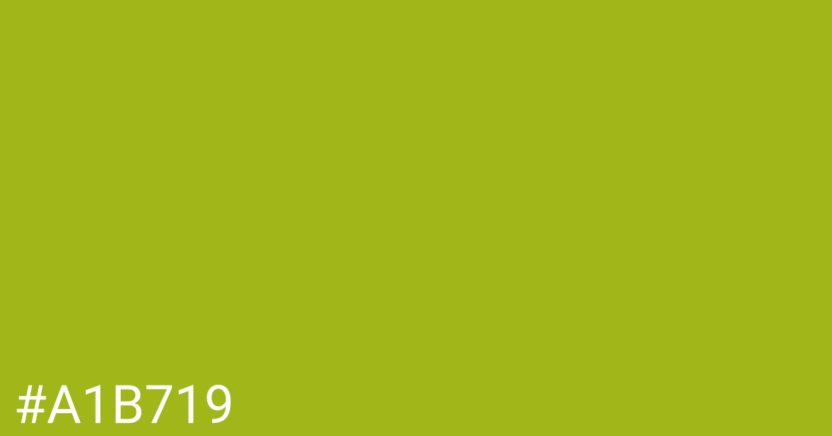 Hex color #a1b719 graphic