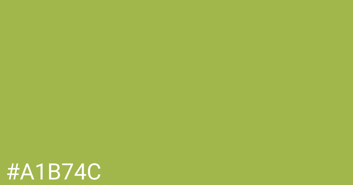 Hex color #a1b74c graphic