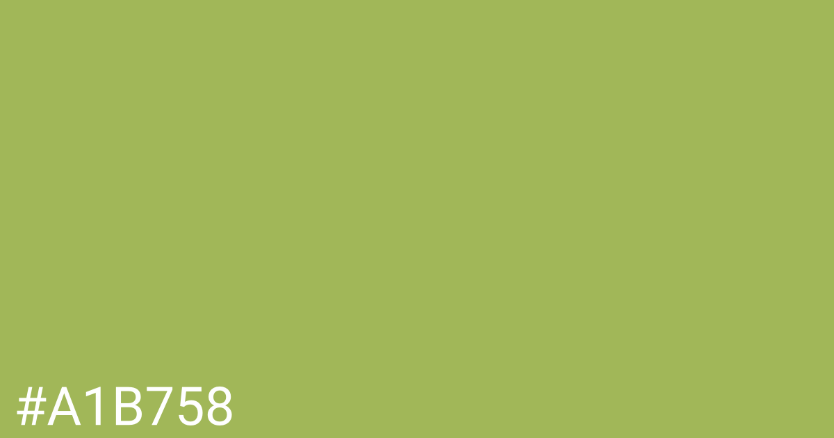 Hex color #a1b758 graphic