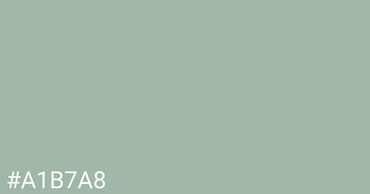 Hex color #a1b7a8 graphic