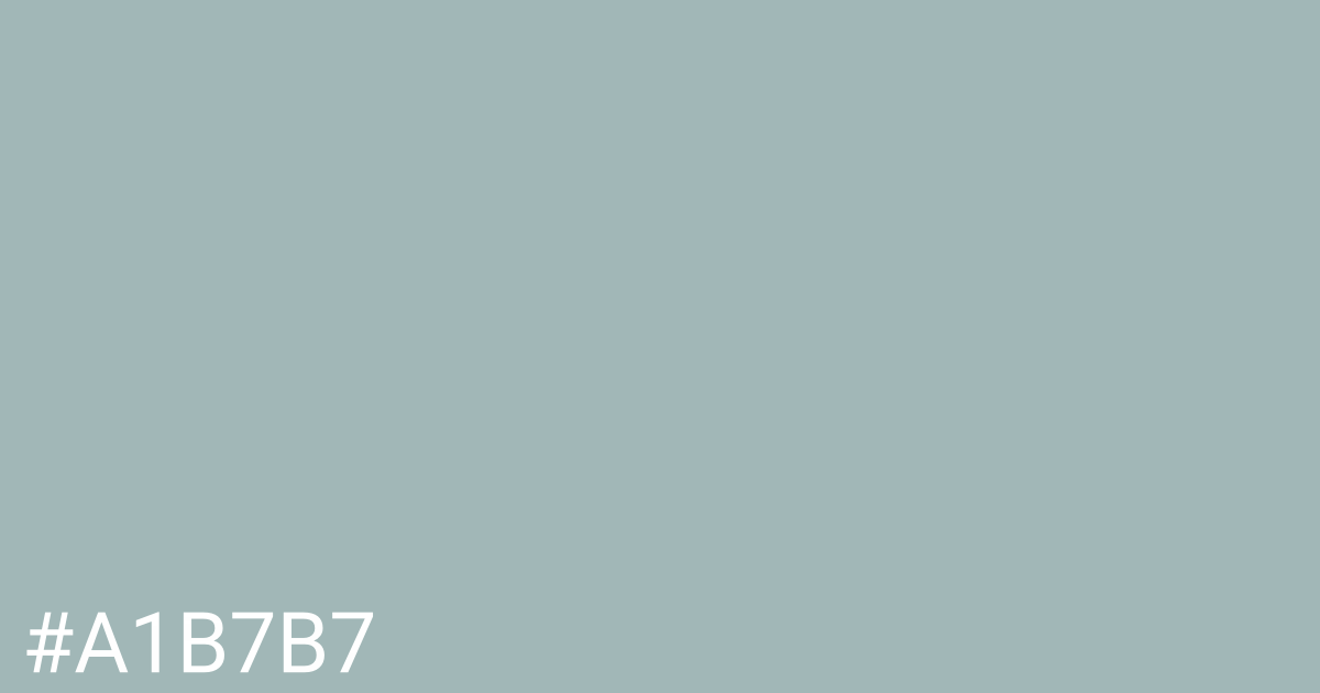 Hex color #a1b7b7 graphic