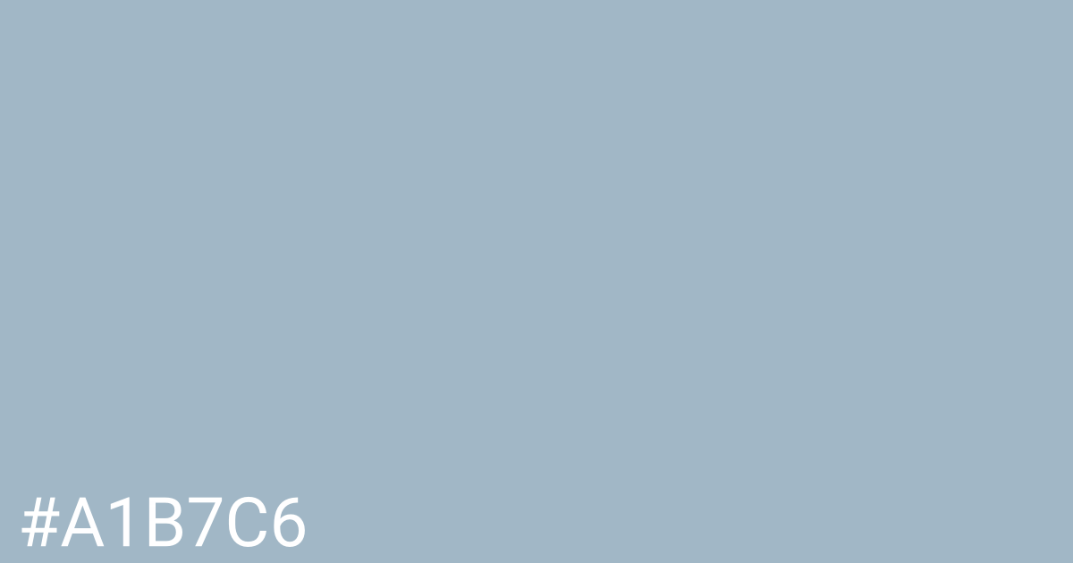 Hex color #a1b7c6 graphic