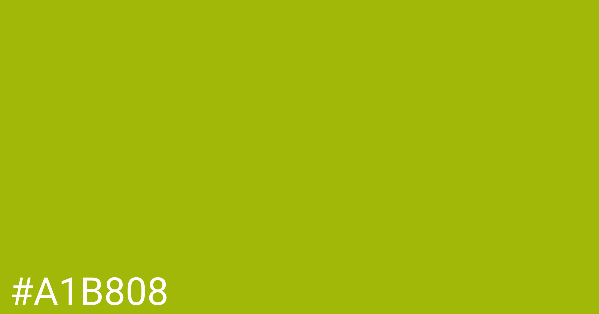 Hex color #a1b808 graphic