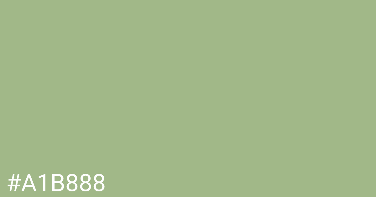 Hex color #a1b888 graphic