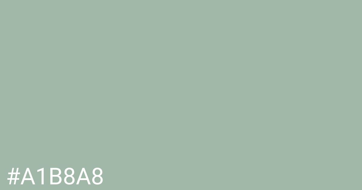 Hex color #a1b8a8 graphic