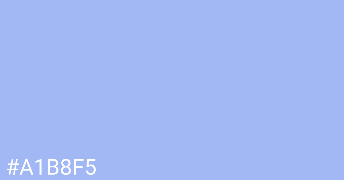 Hex color #a1b8f5 graphic