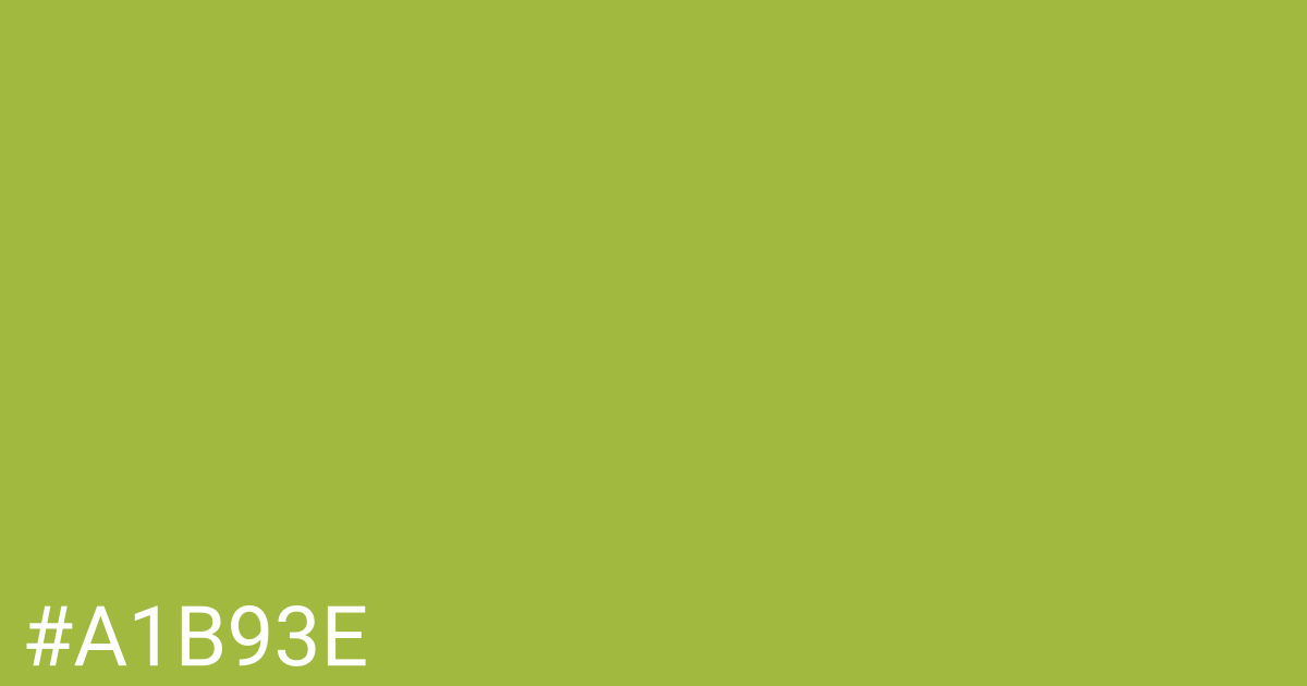 Hex color #a1b93e graphic