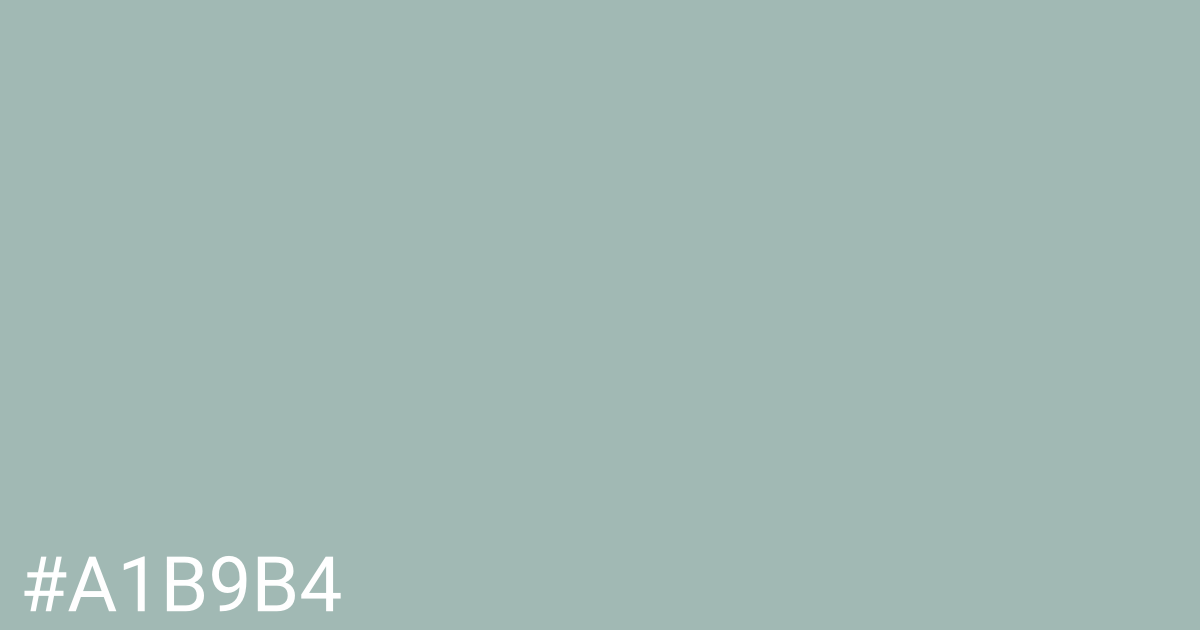 Hex color #a1b9b4 graphic