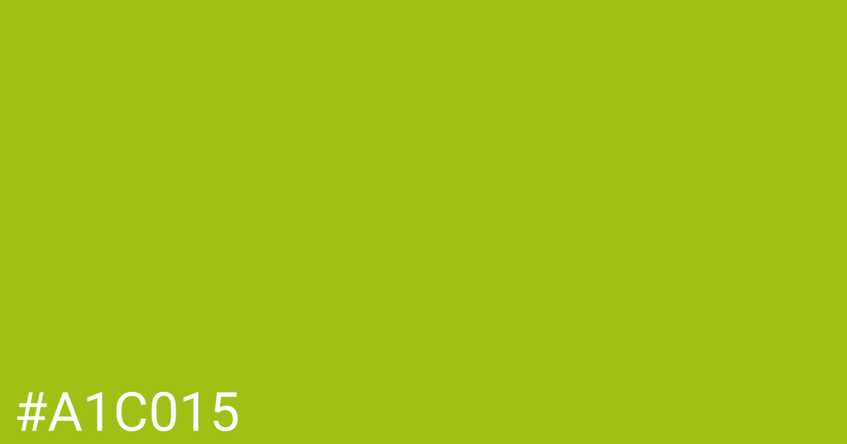 Hex color #a1c015 graphic