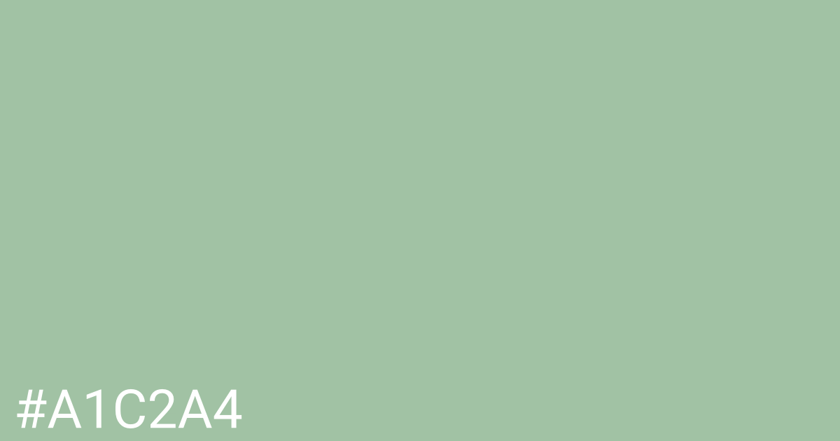 Hex color #a1c2a4 graphic