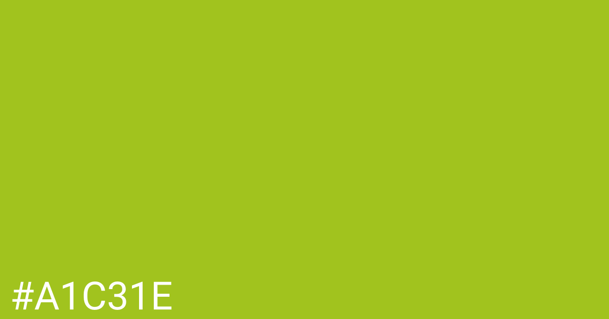 Hex color #a1c31e graphic
