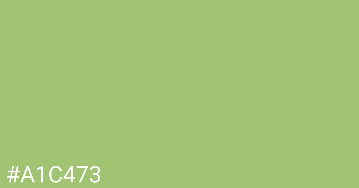 Hex color #a1c473 graphic