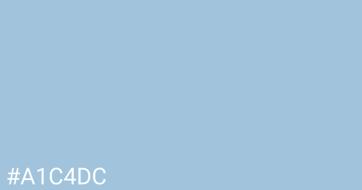 Hex color #a1c4dc graphic