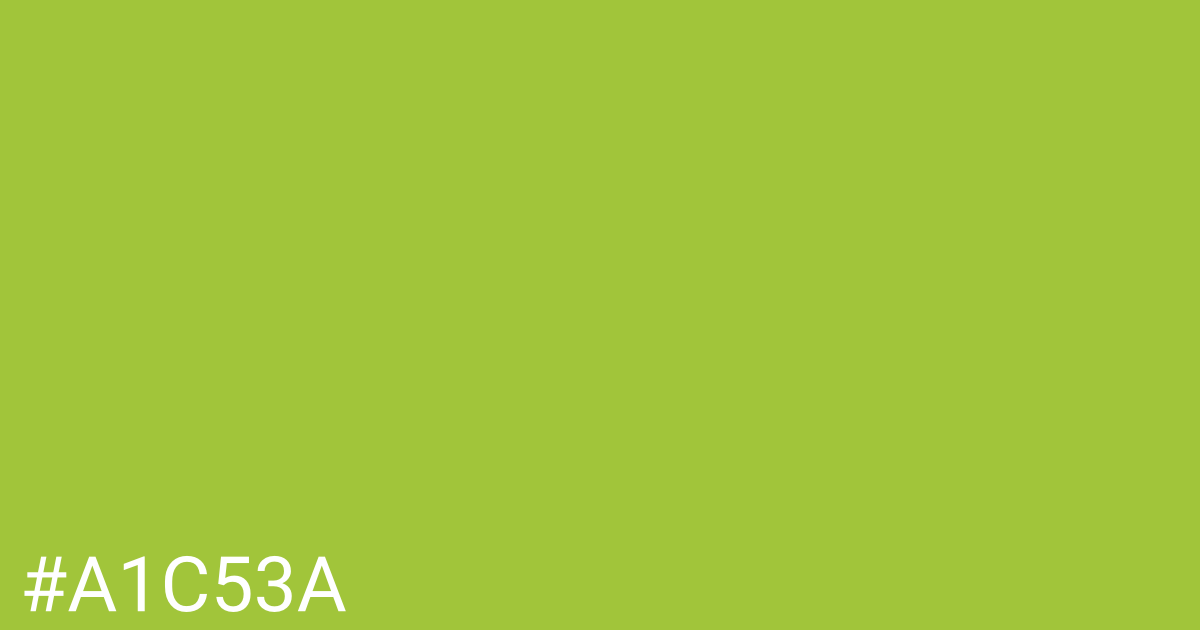 Hex color #a1c53a graphic