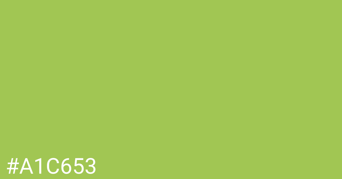 Hex color #a1c653 graphic