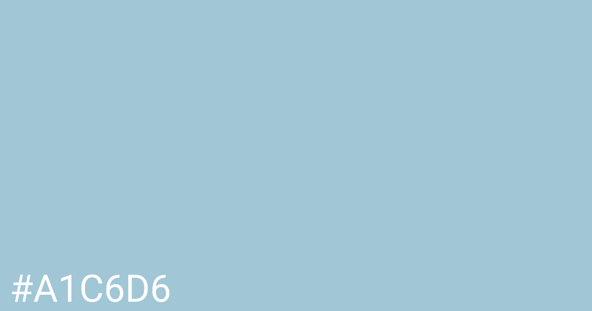 Hex color #a1c6d6 graphic