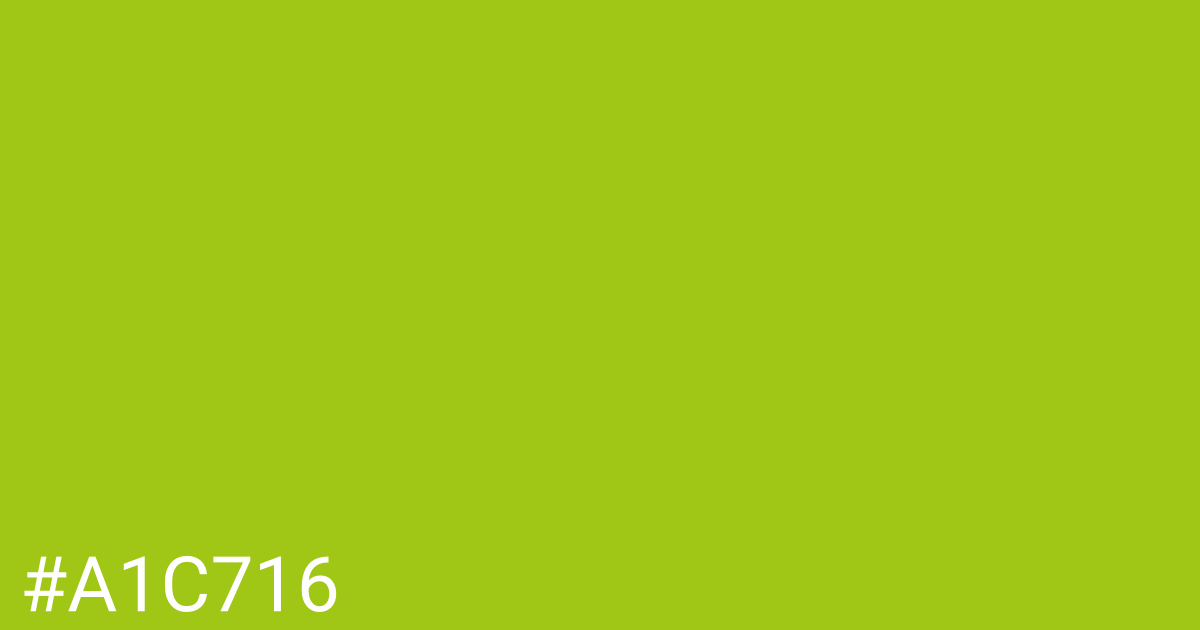 Hex color #a1c716 graphic
