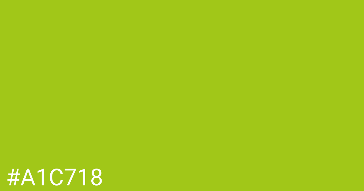 Hex color #a1c718 graphic