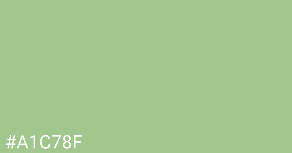 Hex color #a1c78f graphic