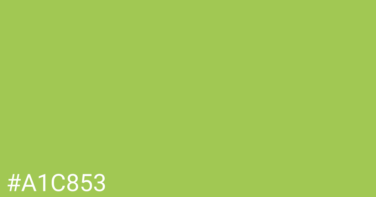 Hex color #a1c853 graphic